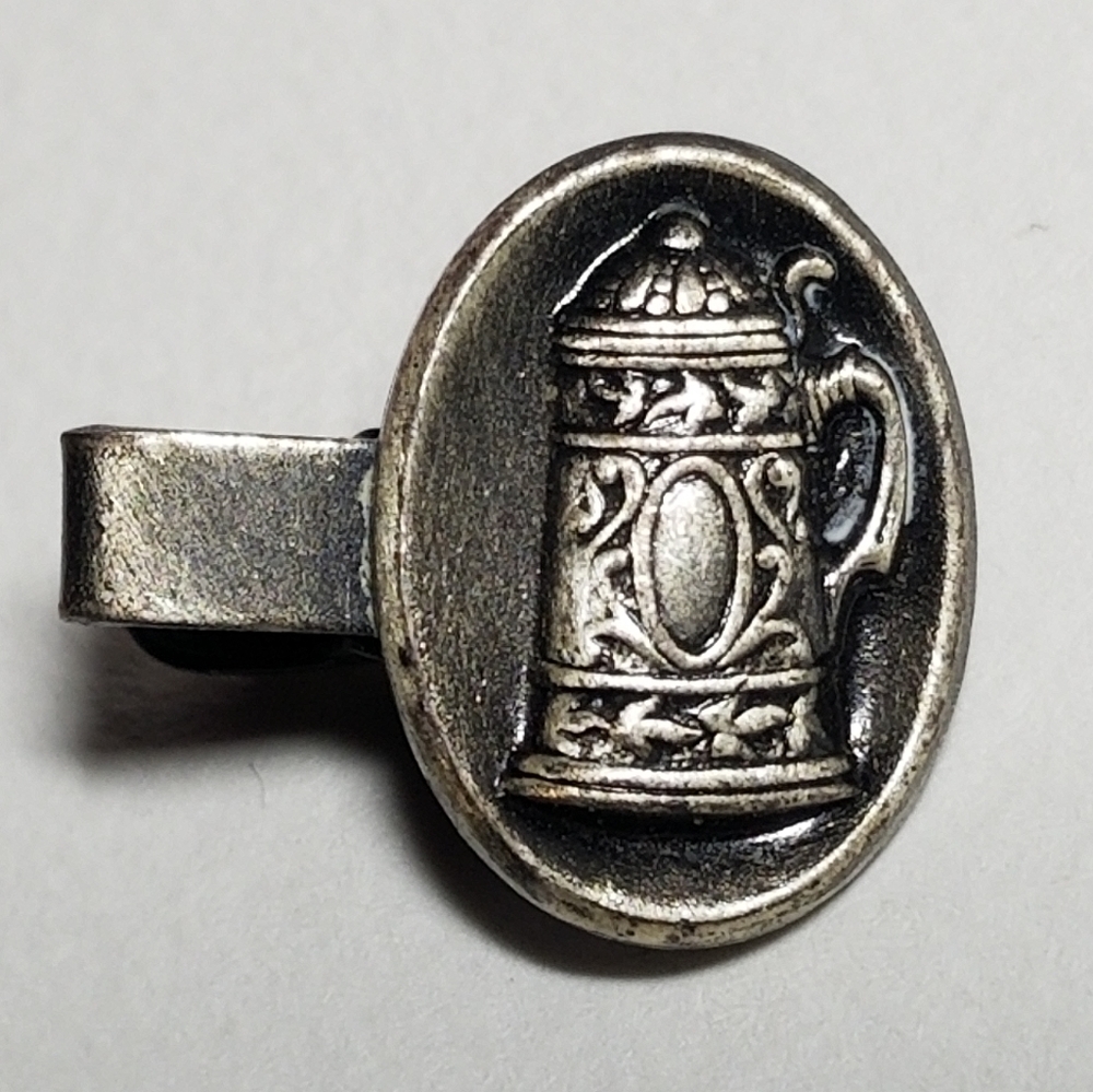 Relisted - Vintage beer stein tie clip silver tone - Picture 6 of 12